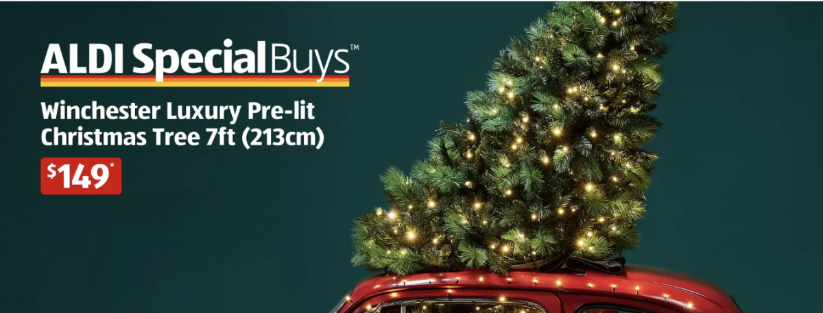 Aldi christmas store tree lights