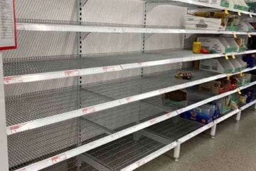 Empty shelves seen to persist in state’s supermarkets as restocking efforts continue