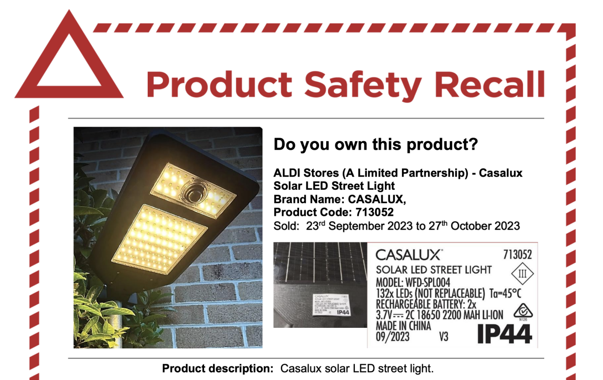 Solar lights shop at aldi
