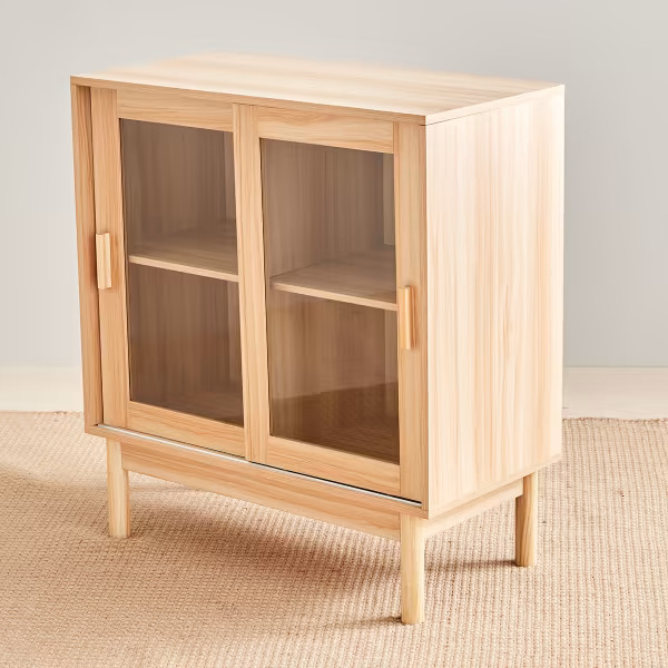 Glass sales cabinet kmart
