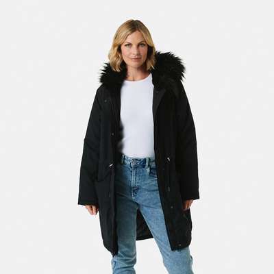 Fashion Apparel Fur Trim Parka Jacket 45 Kmart Seniors