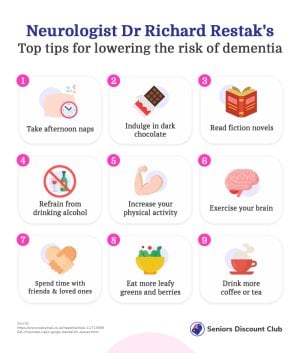 Neurologist Dr Richard Restak's top tips for lowering the risk of dementia.jpg