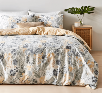 valeria floral quilt cover set