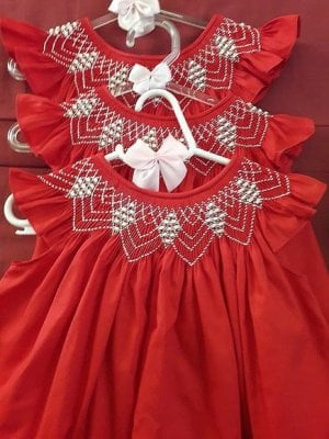 Vestido Casinha de Abelha vermelho _ Elo7 Produtos Especiais.jpeg.jpg