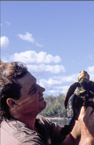 Steve Irwin with his discovered turtle species.png