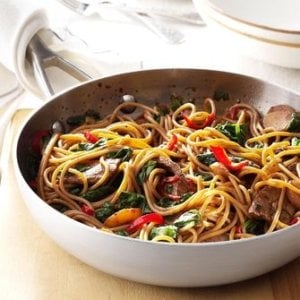 Beef n Spinach Chowmein | Seniors Discount Club