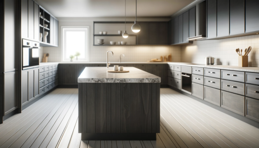 DALL·E 2023-11-15 10.35.10 - A realistic photo of an IKEA kitchen featuring countertops made o...png