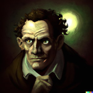 DALL·E 2022-07-15 16.14.00 - Frankenstein by Mary Shelley, digital art.png