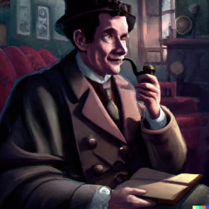 DALL·E 2022-07-15 16.20.29 - The Adventures of Sherlock Holmes by Arthur Conan Doyle, digital ...png