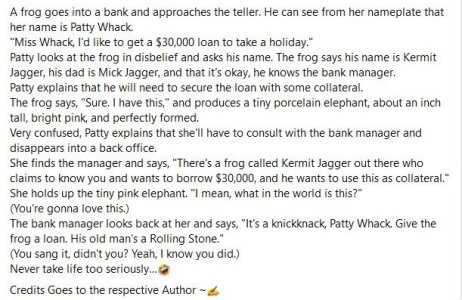 Frog in a Bank.JPG