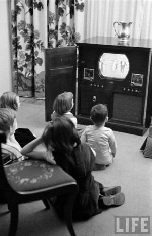 Watching TV, 1951.jpeg
