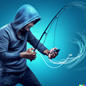 DALL·E 2022-08-15 11.48.03 - nefarious hacker reeling in a smartphone on a fishing rod, digita...png