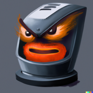 DALL·E 2022-08-16 10.46.28 - Evil looking air fryer, digital art.png