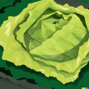 DALL·E 2022-08-22 16.51.54 - delicious looking head of lettuce at the supermarket, digital art.png