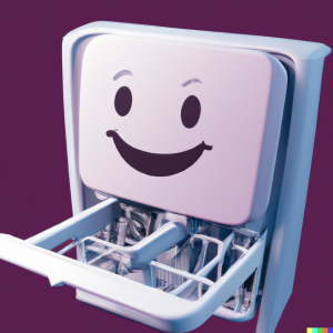 DALL·E 2022-08-23 14.35.53 - happy looking dishwasher tablet, digital art.png