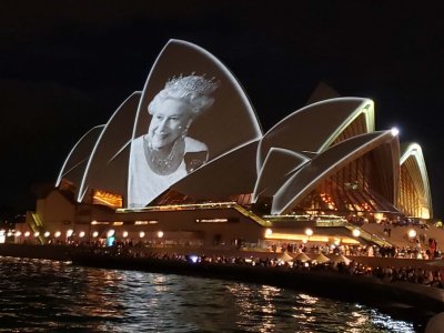 Sydney Opera House Lit Up With The Queen's Image - Sent By Member ...