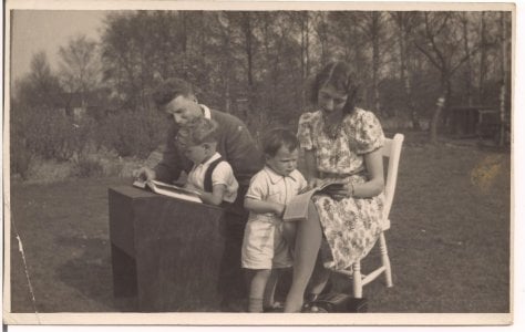 April 1946 - my brother John and I - Learning Sudoku maybe.jpg