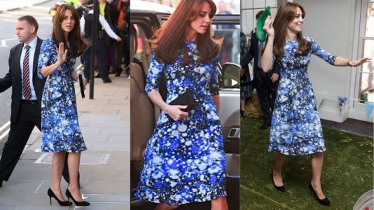 Kate Middleton shines in blue silk galaxy-print dress at Charities Forum.jpg