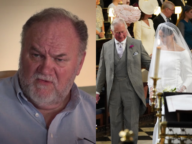 Thomas Markle Expresses Gratitude to King Charles for Walking Meghan Down the Aisle Thomas Markle Expresses Gratitude to King Charles for Walking Meghan Down the Aisle